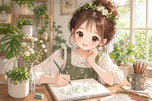 🌿 식물 그리기, 어렵지 않아요!