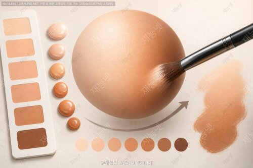 블렌드 툴로 자연스러운 피부 톤 그라데이션 만들기 🎨✨