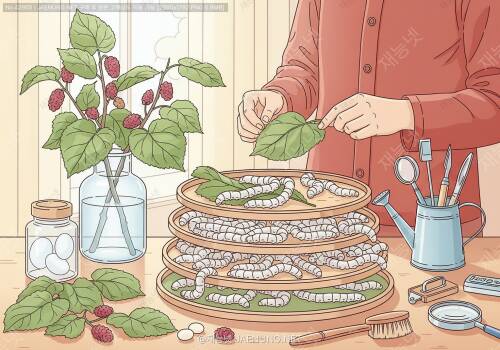 🐛 누에 뽕잎 급여량과 관리 완벽 가이드 🌿