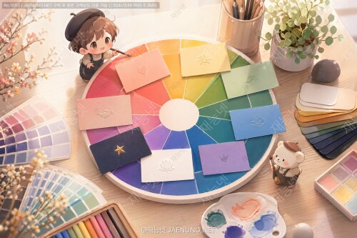 명함 디자인의 색채 심리학: 감정을 움직이는 팔레트 🎨