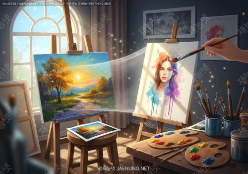 🎨 사진을 유화·수채화로 변신시키는 마법 같은 이야기