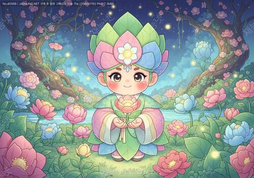 🌸 꽃감관 설화: 생명력과 재생의 상징, 한국 신화 속 꽃의 비밀 🌺