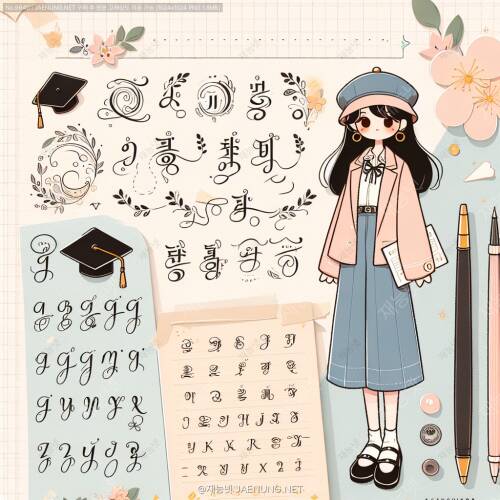 캘리그라피 작품의 시리즈 기획: 일관성과 변화 주기 🖋️✨