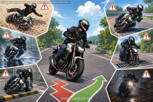 🏍️ 초보 라이더가 가장 많이 넘어지는 3가지 상황과 현명한 회피법