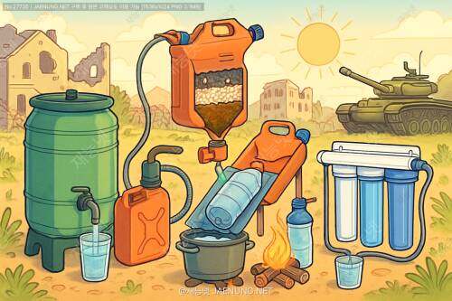 🚰 전쟁 중 안전한 식수 확보 방법은?