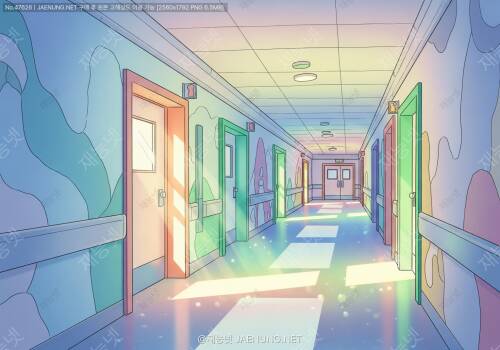 🏥 병동 복도, 빛으로 길을 만든다