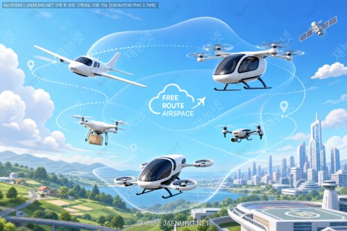 ✈️ Free Route Airspace — 정해진 항로가 없는 자유 비행 공역의 확대와 미래 항공 모빌리티의 혁신