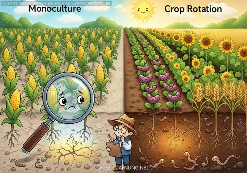 단작 vs 윤작, 땅심 살리는 진짜 고수는 누구? 🧐토양 건강성 지표로 팩트체크!