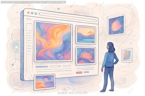 디지털 아트와 웹디자인의 융합: 갤러리가 된 웹사이트의 매력적인 세계