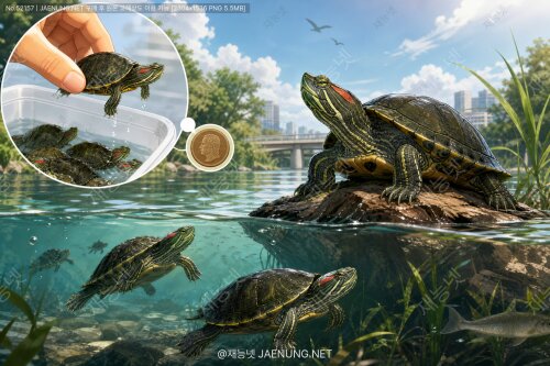 🐢 붉은귀거북은 왜 생태계교란종이 되었을까 — 500원짜리 애완거북이 강을 점령하기까지
