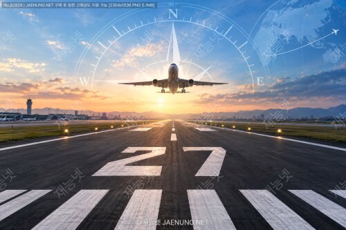 ✈️ 활주로에 적힌 숫자의 비밀: 15와 33은 사실 나침반 방향이었다 🧭