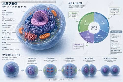 🔬 세포생물학: 세포의 구조·기능 & 세포 분열·주기 조절