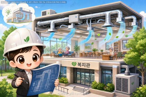 복지관 냉방 효율을 끌어올리는 덕트 구조 설계 — 공공건축에서 시원함과 전기요금을 동시에 잡는 방법