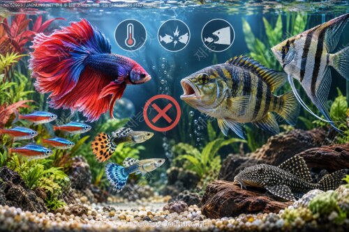 🐠 함께 키우면 안 되는 물고기 합사 조합 총정리 — 수온·성격·입 크기로 보는 “어항 속 갈등” 완벽 가이드