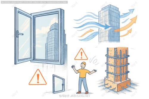 초고층 빌딩 창문, 왜 시원하게 활짝 열 수 없을까? 🏙️단순한 폼생폼사가 아니라 과학 그 자체인 이유