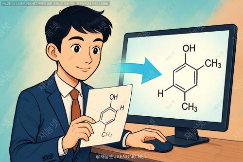 화학 구조식의 디지털 변신: 손으로 그린 분자 구조를 정확한 벡터로 바꾸는 신세계 ✨