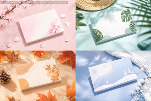 계절별 명함 디자인: 시의성 있는 마케팅 전략 🍁🌸❄️☀️