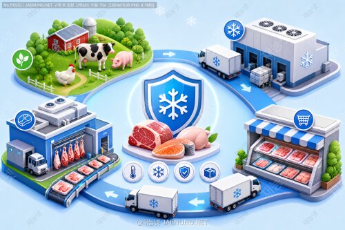 🥩❄️ 축산물 냉장·냉동 유통 시스템의 혁신과 품질 관리 완전 정복 가이드