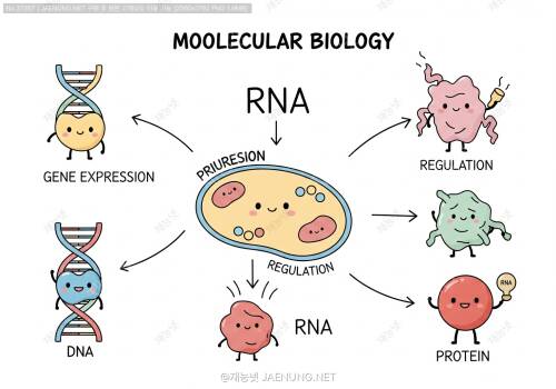🧬 분자생물학의 핵심! DNA, RNA, 단백질의 구조와 유전자 발현 및 조절 메커니즘 완벽 가이드