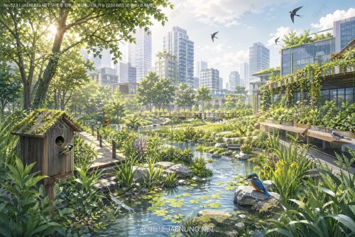 도심 속 비오톱 조성을 위한 생태 친화적 디자인 🌿🏙️