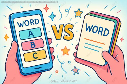 영어 어휘력 테스트 앱 vs 영어 단어 플래시카드, 단어 암기에 뭐가 더 효과적일까? 📱🗂️