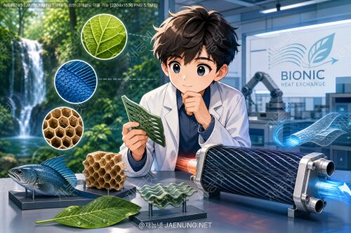 🌿 바이오닉 열교환: 자연계 열전달 구조를 모방한 공학 설계의 세계