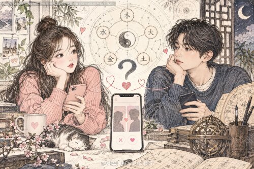 소개팅 앱에서 만난 상대와 궁합 보기: 생년월일 네 글자만으로 사람을 판단해도 괜찮을까