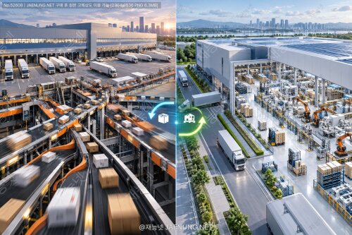 🚚 택배허브 vs 제조물류센터 — 흐름 구조와 시스템 효율의 결정적 차이 🏗️