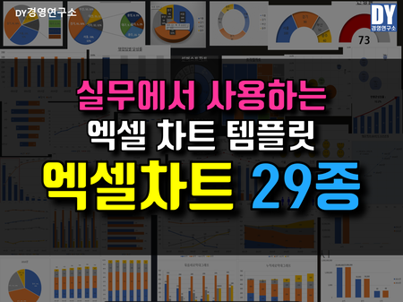 실무에서 바로 사용하는 엑셀차트(29종) 템플릿 판매