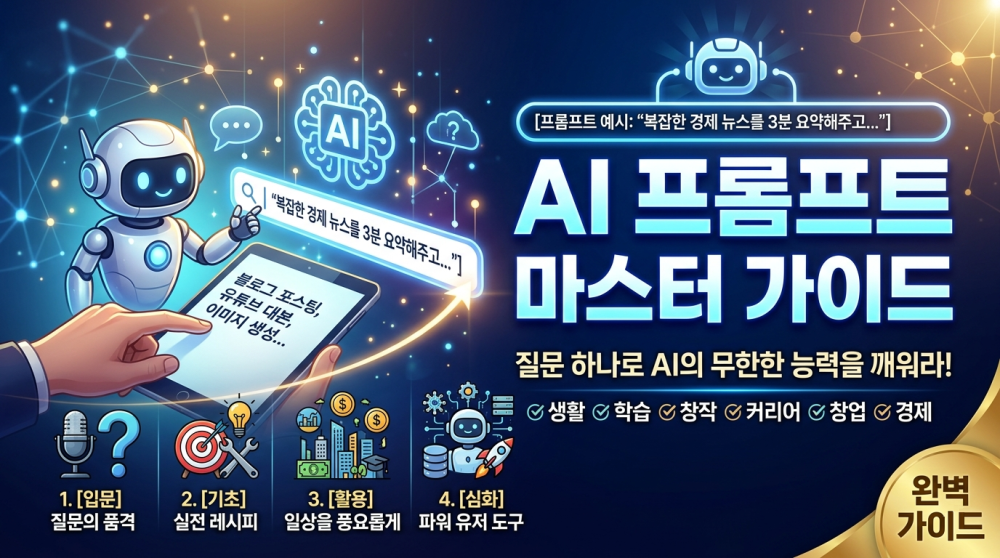 [전자책] AI 프롬프트 마스터 가이드-10분으로 완성하는 질문의 기술