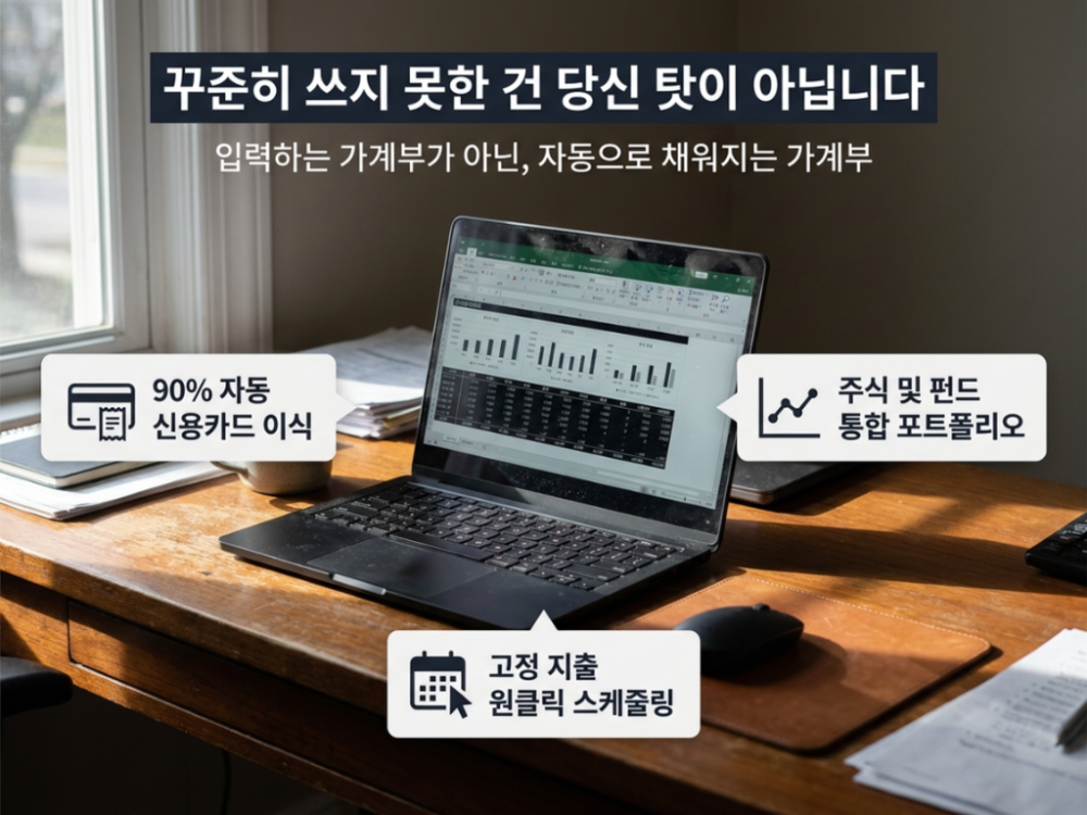 입력하는 가계부 말고, 자동으로 채워지는 가계부