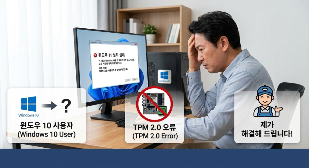 윈도우11 설치 막히신 분 도와드려요 (TPM 2.0 오류 등)