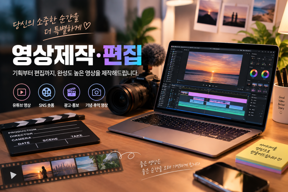 영상 제작•편집 전문가 입니다. 릴스, 숏폼 전문