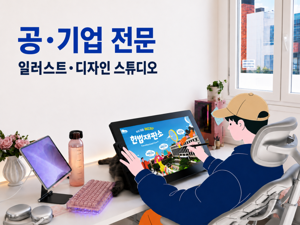 공공기관.백서.지도 인포그래픽 일러스트 제작
